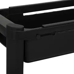 عربة قابلة للإطالة 4 طبقات 5فايف (أسود، الطول 37.5 سم × العمق 15 سم × الارتفاع 78.5 سم)