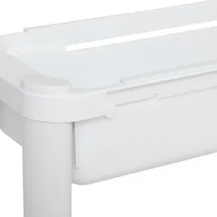 5Five 4-Tiers Extend Trolley (White, L. 37.5 x D. 15 x H. 78.5 cm)