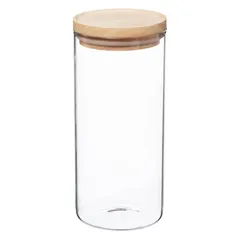 5Five Hermet Glass & Wood Jar (1.3 L)