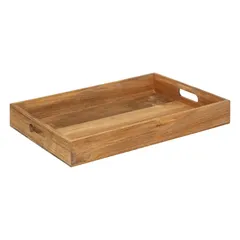 SG Acacia Wood Tray (Brown, 42 x 29.5 x 5.5 cm)