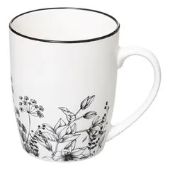 SG Mug Floral Pattern (Assorted Colors, 12 x 10 x 8.5 cm, 340 ml)