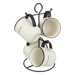 SG Alix Mug Set with Rack (200 ml)