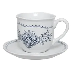 SG Cup & Saucer Cottage Set (White, 180 ml, 2 Pc.)