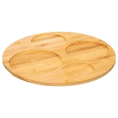 SG Appetizer Bamboo Snack Set (Brown & Black, 5 Pc.)