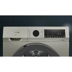 Siemens iQ300 Freestanding 9 Kg Front Load Heat Pump Tumble Dryer, WQ41G20XGC (Silver Inox)