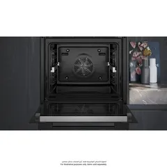 Siemens iQ700 Built-In Electric Oven, HB778GNB1M (Black, 71 L)