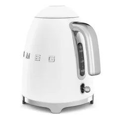 SMEG 50's Style Retro Style Cordless Electric Kettle, KLF03WHMUK (Matte White, 1.7 L, 3000 W)