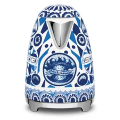 SMEG 50's Style Aesthetic Blue Mediterraneo Electric Kettle, KLF03DGBUK (Blue, 3000 W, 1.7 L)