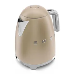 SMEG Retro 50's Style Electric Kettle, KLF03CHMUK (1.7 L, 3000 W, Pale Gold)