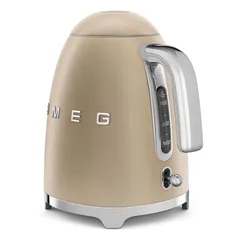 SMEG Retro 50's Style Electric Kettle, KLF03CHMUK (1.7 L, 3000 W, Pale Gold)