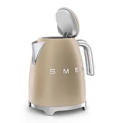 SMEG Retro 50's Style Electric Kettle, KLF03CHMUK (1.7 L, 3000 W, Pale Gold)