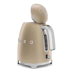 SMEG Retro 50's Style Electric Kettle, KLF03CHMUK (1.7 L, 3000 W, Pale Gold)