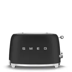 SMEG 50's Style Retro 2-Slice Toaster, TSF01BLMUK (Matte Black, 950 W)