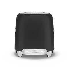 SMEG 50's Style Retro 2-Slice Toaster, TSF01BLMUK (Matte Black, 950 W)