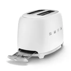 SMEG 50's Style Retro 2-Slice Toaster, TSF01WHMUK (Matte White, 950 W)