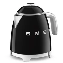 SMEG 50's Style Retro Kettle, KLF05BLUK (0.8 L, Glossy Black, 1400 W)