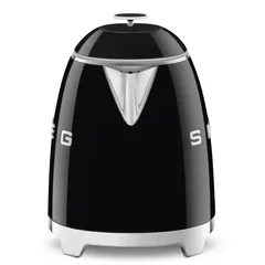 SMEG 50's Style Retro Kettle, KLF05BLUK (0.8 L, Glossy Black, 1400 W)