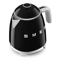 SMEG 50's Style Retro Kettle, KLF05BLUK (0.8 L, Glossy Black, 1400 W)