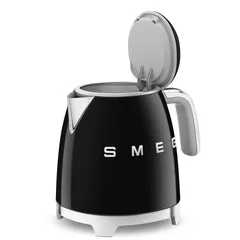 SMEG 50's Style Retro Kettle, KLF05BLUK (0.8 L, Glossy Black, 1400 W)