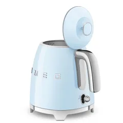 SMEG 50's Style Retro Kettle, KLF05PBUK (0.8 L, Glossy Pastel Blue, 1400 W)