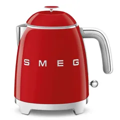 SMEG 50's Style Retro Kettle, KLF05RDUK (0.8 L, Glossy Red, 1400 W)