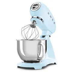 SMEG 50's Style Retro Stand Mixer, SMF03PBUK (800 W, Pastel Blue)