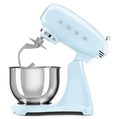 SMEG 50's Style Retro Stand Mixer, SMF03PBUK (800 W, Pastel Blue)