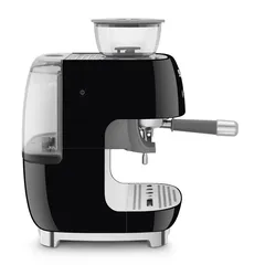 SMEG Retro 50’s Style Espresso Coffee Machine, EGF03BLUK (Black, 1650 W, 2.4 L)