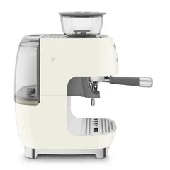 SMEG Retro 50’s Style Espresso Coffee Machine, EGF03CRUK (Cream, 1650 W, 2.4 L)