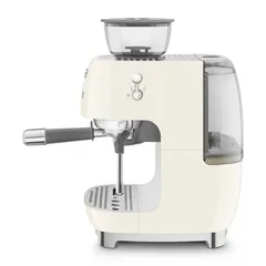 SMEG Retro 50’s Style Espresso Coffee Machine, EGF03CRUK (Cream, 1650 W, 2.4 L)