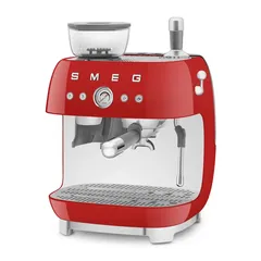 SMEG Retro 50’s Style Espresso Coffee Machine, EGF03RDUK (Red, 1650 W, 2.4 L)