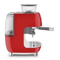 SMEG Retro 50’s Style Espresso Coffee Machine, EGF03RDUK (Red, 1650 W, 2.4 L)