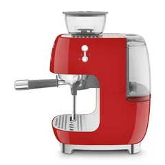 SMEG Retro 50’s Style Espresso Coffee Machine, EGF03RDUK (Red, 1650 W, 2.4 L)