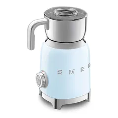 SMEG Retro 50’s Style Milk Frother, MFF11PBUK (Pastel Blue, 500 W, 250 ml)
