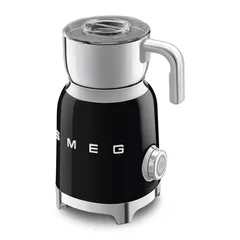 SMEG Retro 50’s Style Milk Frother, MFF11BLUK (Black, 500 W, 250 ml)