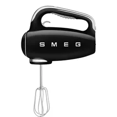SMEG Retro 50’s Style Hand Mixer, HMF01BLUK (Black, 250 W)