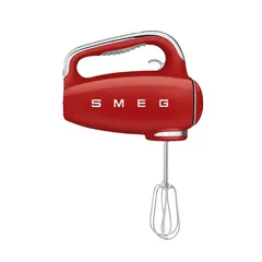 SMEG Retro 50’s Style Hand Mixer, HMF01RDUK (Red, 250 W)