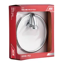 Ace Basic Towel Ring Chrome