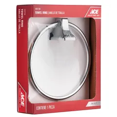 Ace Modern Towel Ring Chrome
