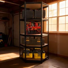 Ace 5 Tier Corner Shelf Unit (94 x73 x7 cm)