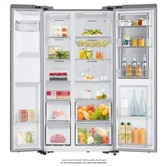 Samsung Freestanding Side-By-Side Refrigerator, RH65DG54R3S9AE (650 L)