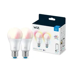 WiZ A60 Wi-Fi Color + Tunable Bulb Set (2. Pc., 9W)