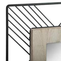 Atmosphera Metal & MDF Joe Mirror (Square, 45 cm)