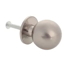 Mkats Round Stainless Steel Drawer Knob (3 cm)