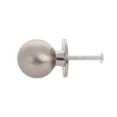 Mkats Round Stainless Steel Drawer Knob (3 cm)