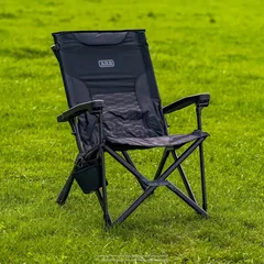 ARB Pinnacle Polyester Camp Chair W/Carry Bag (68 x 70.2 x 96 cm, Black)