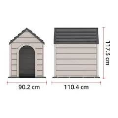 Cosmoplast Kennel Outdoor Vinyl Pet House (9 x 110 x 117 cm)