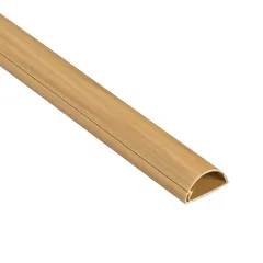 D-Line Oak Effect PVC Half Sphere Trunking (2 m)