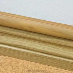 D-Line Oak Effect PVC Half Sphere Trunking (2 m)