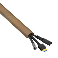 D-Line Oak Effect PVC Half Sphere Trunking (2 m)